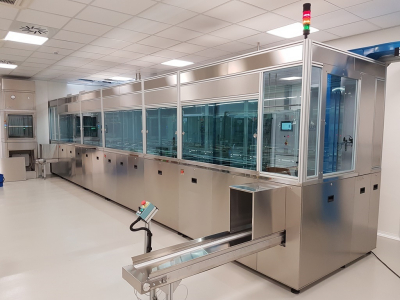 自动化超声波清洗线 - 医疗器械行业